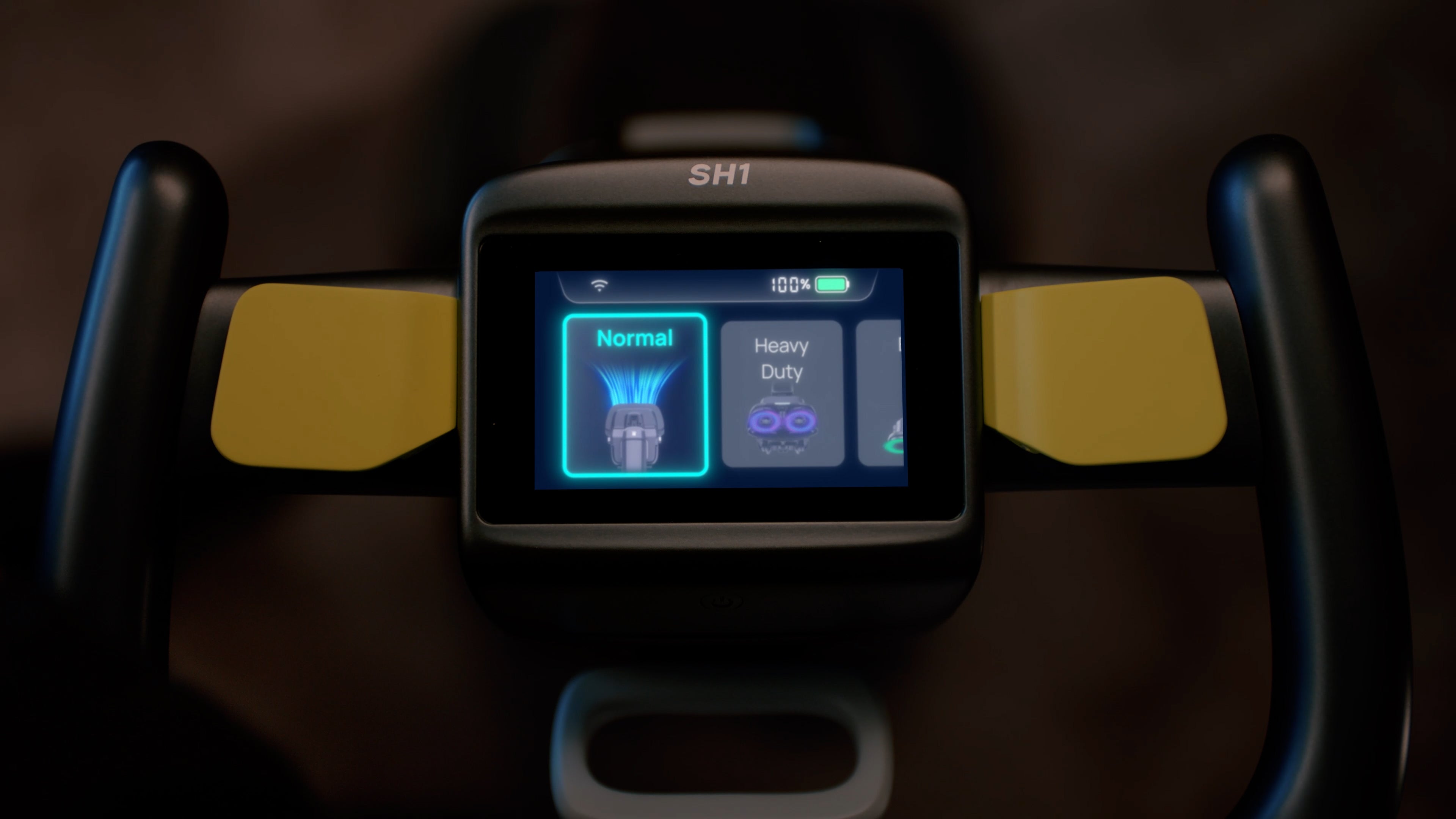 PUDU SH1 Smart Upright Scrubber Dryer Interface