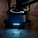 PUDU SH1 360 degree surround cleaning at floor level