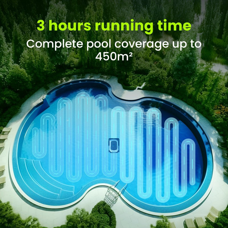 Degrii Zima Pro Cordless Robotic Pool Cleaner - 3 hours running time