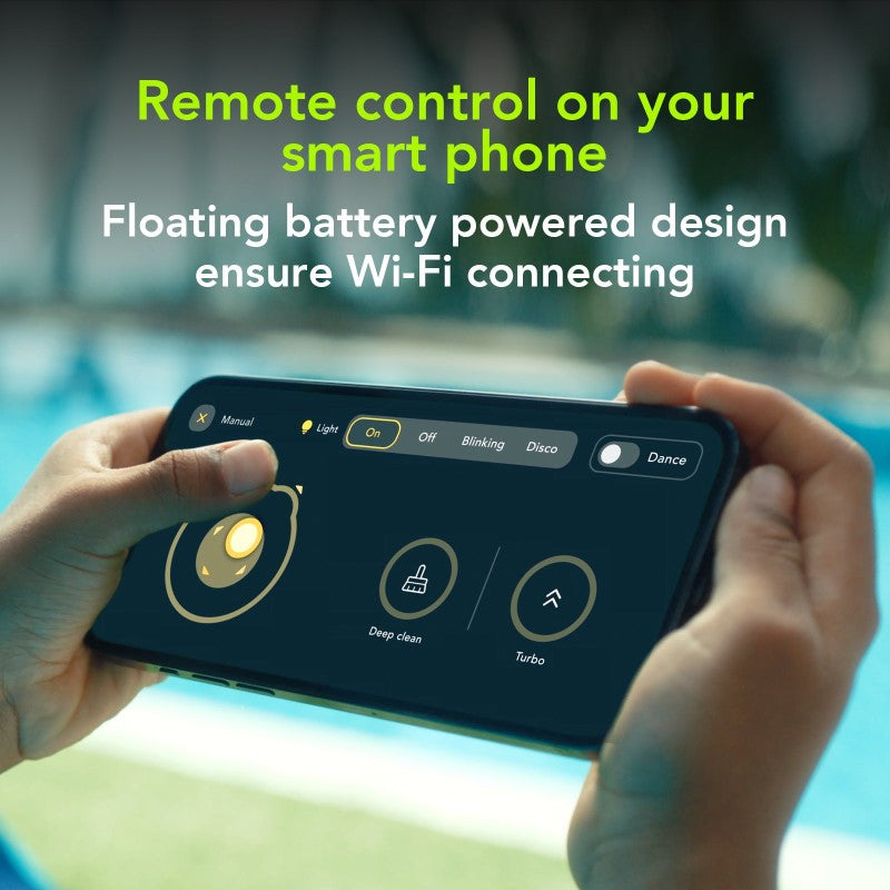 Degrii Zima Pro Cordless Robotic Pool Cleaner - Remote control smart phone wi-fi