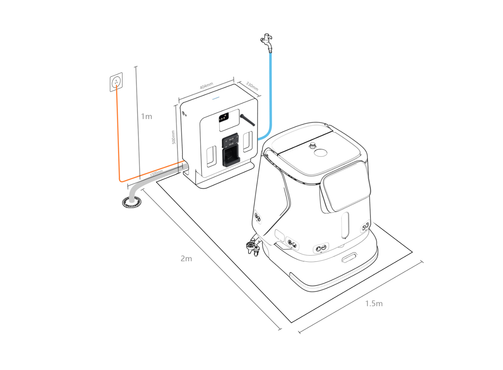 PUDU CC1 Docking Station Installation