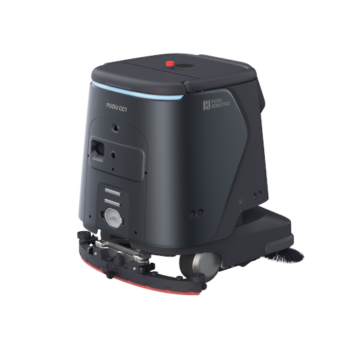 PUDU CC1 Intelligent Commercial Cleaning Robot Black Rear