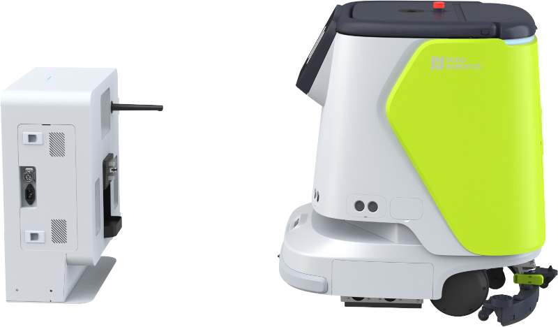 PUDU CC1 Intelligent Commercial Cleaning Robot Docking