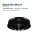 PUDU SH1 black standard disc brush pair 240mm