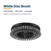 PUDU SH1 white soft disc brush pair 240mm