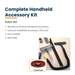 PUDU SH1 complete handheld accessory kit contents including red pads