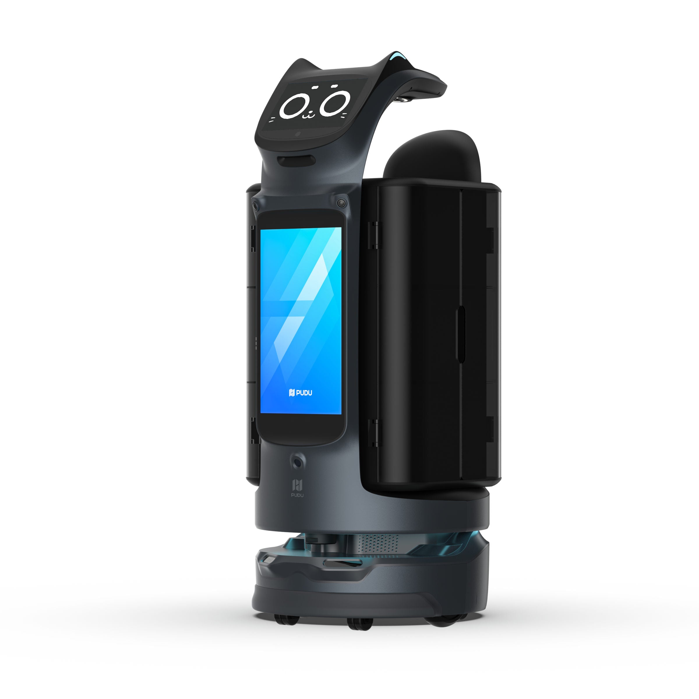 PUDU BellaBot Pro delivery robot with enclosure for secure and private item delivery