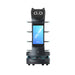 PUDU BellaBot Pro premium delivery and advertising robot front view with screen and trays