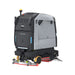 PUDU BG1 commercial scrubber robot angled view