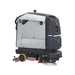 PUDU BG1 commercial scrubber robot angled view