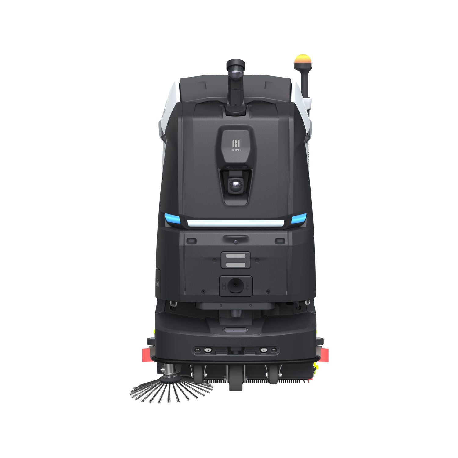 PUDU BG1 Pro commercial scrubber dryer robot front view on white background
