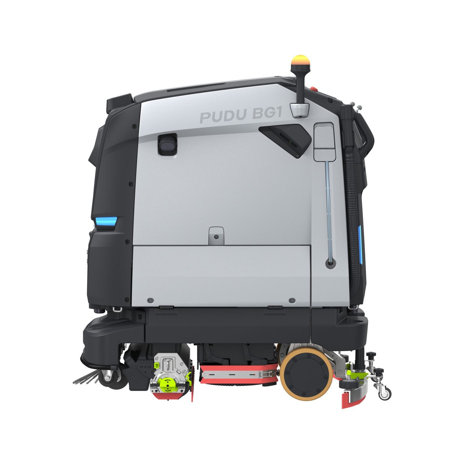 PUDU BG1 commercial scrubber side view