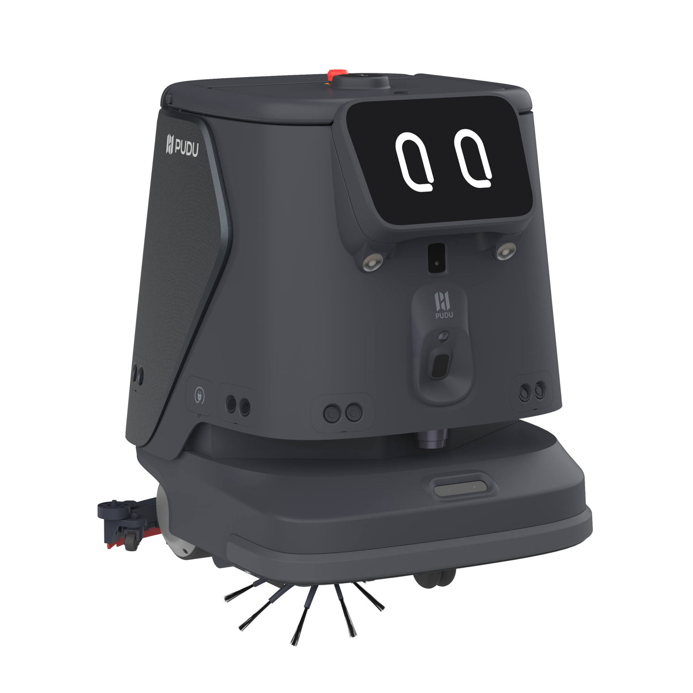 PUDU CC1 Pro robotic cleaning robot front right angle grey version