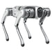 Front-right isometric view of the PUDU D5 industrial inspection robot dog.