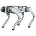 PUDU D5 robot dog standing pose, displaying high-torque joint motors for climbing slopes.