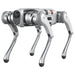 PUDU D5 robot dog standing pose, showing robust IP67-rated chassis design.