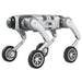 PUDU D5 wheeled robot dog in action pose, ready for rapid emergency response tasks.