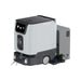 PUDU ET1 compact scrubber dryer robot front right angle showing the scrubbing and sweeping modules