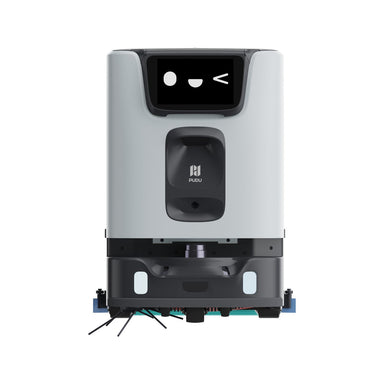 PUDU ET1 compact scrubber dryer robot front view on a white background