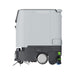 PUDU ET1 compact scrubber dryer robot side profile showing its compact 380 mm width