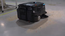 PUDU MT1 AI powered robotic sweeper collecting fine dust