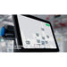 Close-up of the PUDU T300 interface showing real-time mapping, route planning, and node selection.