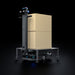 PUDU T600 Standard model transporting a large cardboard box on its 600kg capacity loading platform.