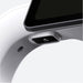Close-up of the PuduBot 2 downward-facing camera sensor used for scanning QR codes and precise visual positioning.
