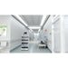 PuduBot 2 navigating a sterile hospital corridor for contactless delivery of medical supplies.